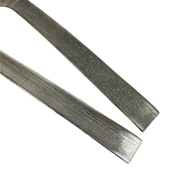 Vera Wang Wedgwood Vesta 2-Piece Salad Serving Set Holloware Stainless Steel - Picture 3 of 5